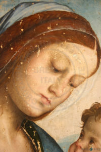 Dettaglio dopo la pulitura