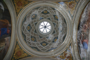 La cupola prima del restauro